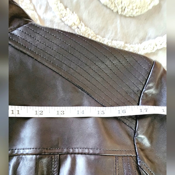 [1X] BERNARDO Genuine Leather Black Moto Jacket - Picture 16 of 16